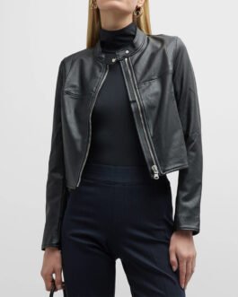 Women’s Like Leather Moto Jacket