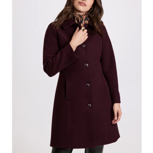 Women’s Button Wool Coat - Image 12