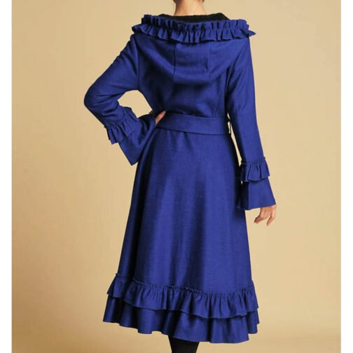 Women’s Wool Maxi Coat with Hood - Image 6