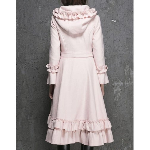 Women’s Wool Maxi Coat with Hood - Image 7