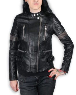 Women’s Megyn AC/DC Leather Jacket