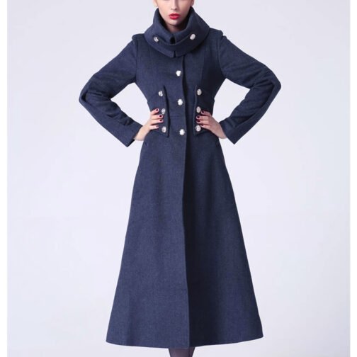 Women’s Elegant Maxi Long Coat - Image 3