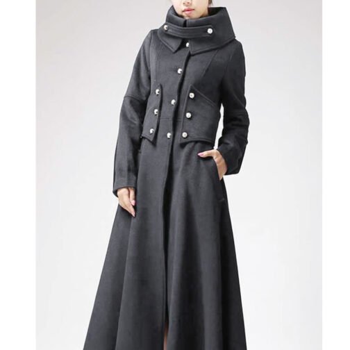 Women’s Elegant Maxi Long Coat - Image 9
