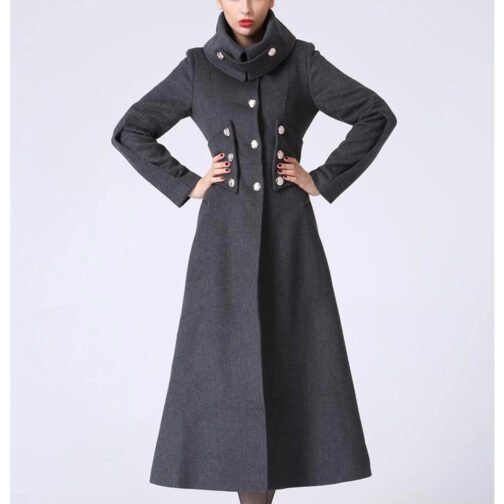 Women’s Elegant Maxi Long Coat - Image 5