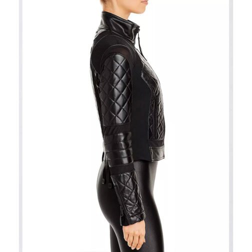 Women’s Moto Leather & Mesh Jacket - Image 25