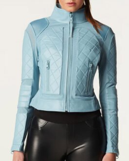 Women’s Moto Leather & Mesh Jacket