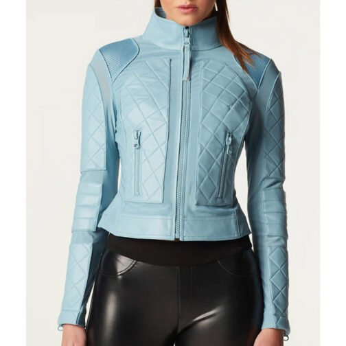 Women’s Moto Leather & Mesh Jacket - Image 2