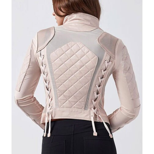 Women’s Moto Leather & Mesh Jacket - Image 11