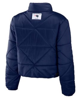 Women’s New England Patriots Puffer Cropped Jacket