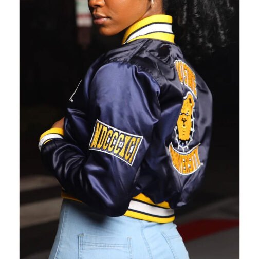 Women’s North Carolina A&T State University Navy Jacket - Image 5