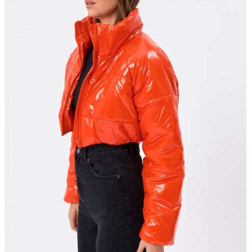 Womens Bubble Vinyl Jacket - Image 12