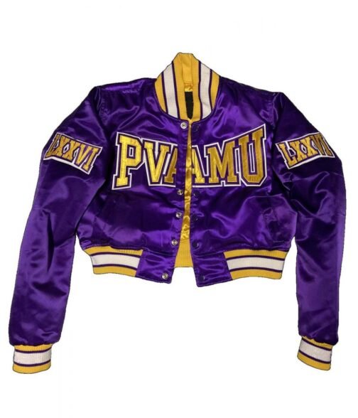 Women’s Embroidered Prairie View A&M University Purple Jacket