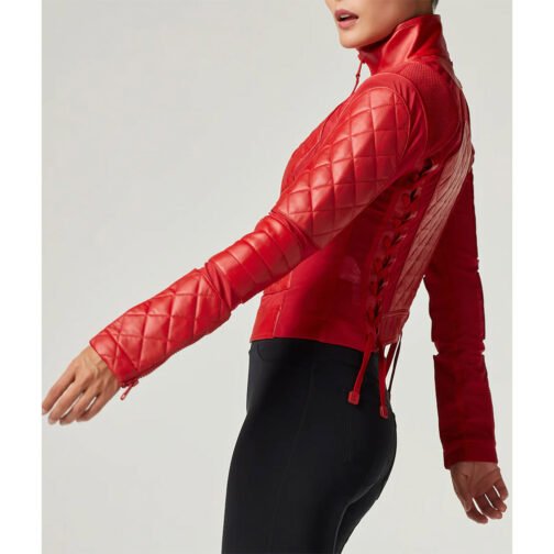 Women’s Moto Leather & Mesh Jacket - Image 29