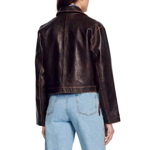 Women’s Jude Leather Jacket - Image 2