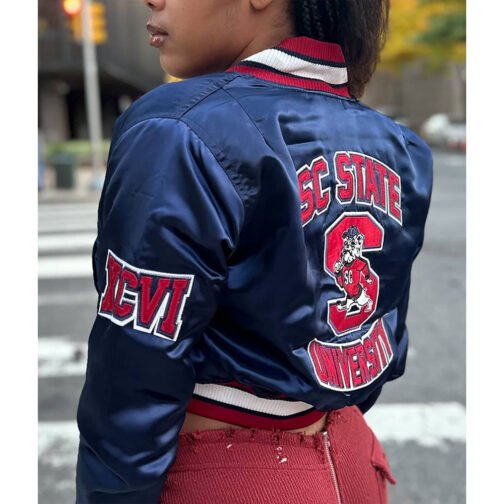 Women’s South Carolina State University Satin Jacket - Image 4