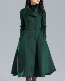 Women’s Swing Double Breasted Wool Coat