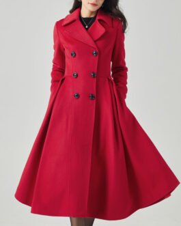 Women’s Swing Double Breasted Wool Coat