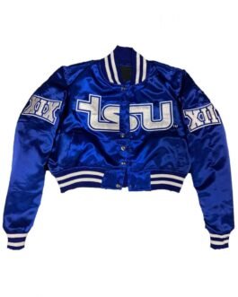 Women’s Tennessee State University Royal Bomber Jacket