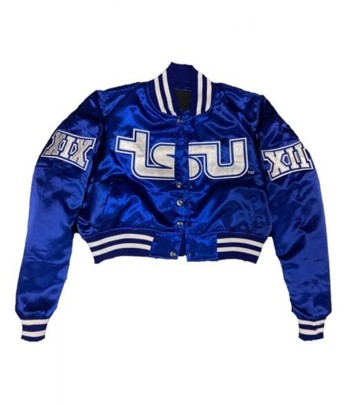 Women’s Tennessee State University Royal Bomber Jacket