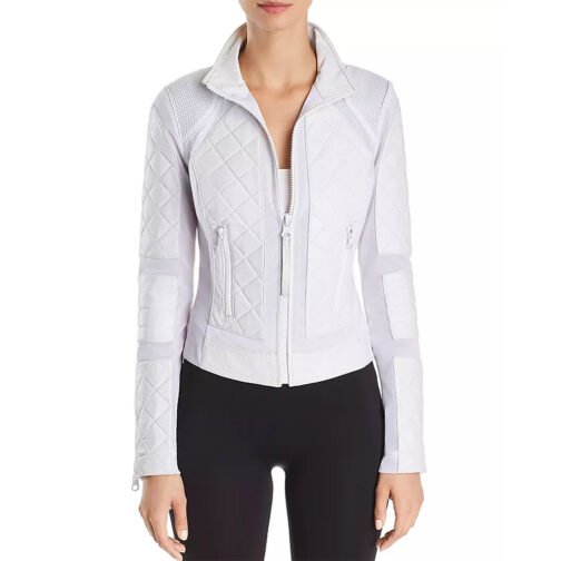 Women’s Moto Leather & Mesh Jacket - Image 7