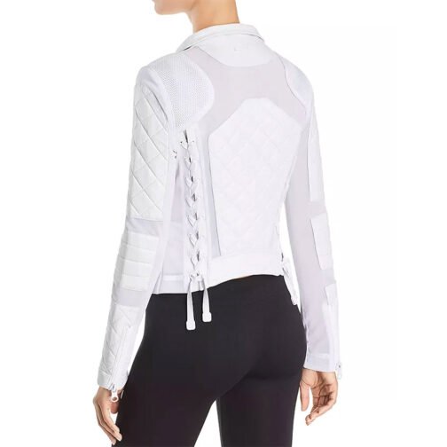 Women’s Moto Leather & Mesh Jacket - Image 13