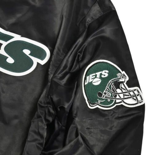 NY Jets Wordmark Satin Jacket - Image 10