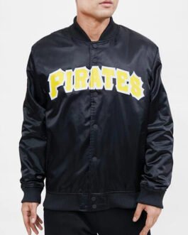 Pittsburgh Pirates Wordmark Satin Jacket