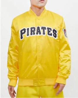 Pittsburgh Pirates Wordmark Satin Jacket
