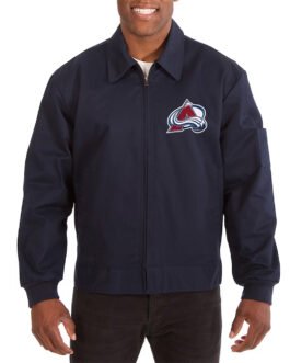 Colorado Avalanche Workwear Navy Cotton Jacket