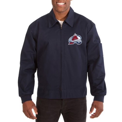 Colorado Avalanche Workwear Navy Cotton Jacket