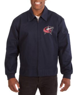 Columbus Blue Jackets Workwear Navy Cotton Jacket