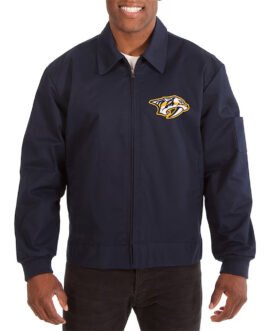 Nashville Predators Workwear Navy Cotton Jacket