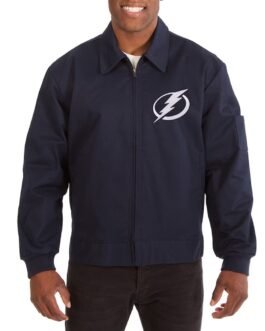 Tampa Bay Lightning Workwear Navy Cotton Jacket