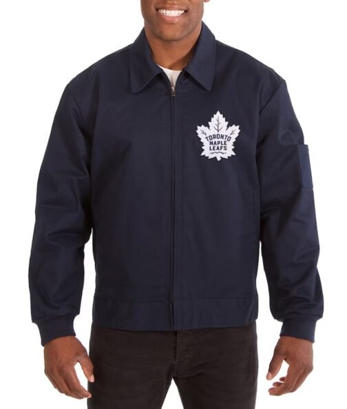 Toronto Maple Leafs Workwear Navy Cotton Jacket