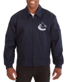 Vancouver Canucks Workwear Navy Cotton Jacket