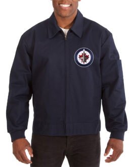 Winnipeg Jets Workwear Navy Cotton Jacket