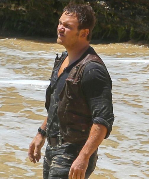 Owen Grady Jurassic World Fallen Kingdom Leather Vest - Image 5