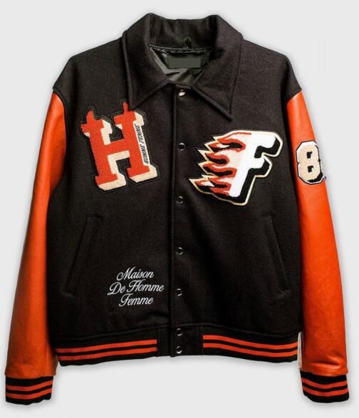 World Champs Homme Femme HF Letterman Jacket - Image 4