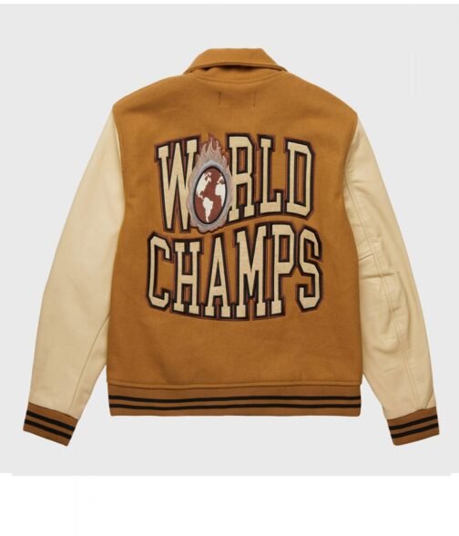World Champs Homme Femme HF Letterman Jacket - Image 5