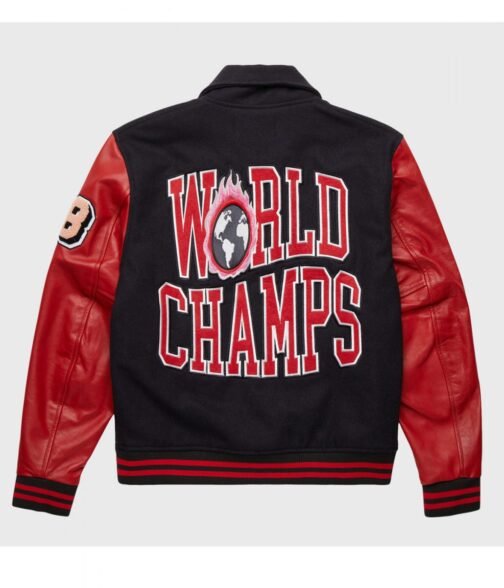 World Champs Homme Femme HF Letterman Jacket - Image 6