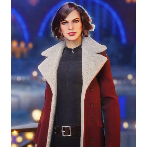 World of Tanks Holiday Ops Milla Jovovich Red Coat - Image 2