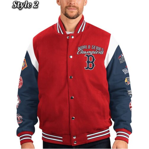 World Series Champions Boston Red Sox Red/Blue Jacket - Image 2