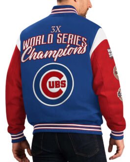 Royal/Red World Series Champions Chicago Cubs Jacket