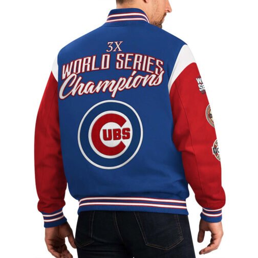 Royal/Red World Series Champions Chicago Cubs Jacket - Image 2