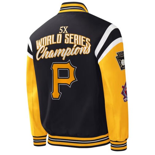 World Series Champions Pittsburgh Pirates Varsity Satin Jacket - Image 2