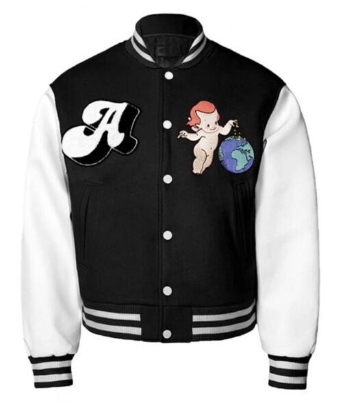 Varsity Worldwide Cherub A Few Good Kids Wool/Leather Jacket - Image 3