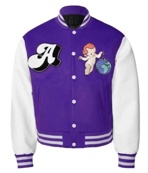 Varsity Worldwide Cherub A Few Good Kids Wool/Leather Jacket - Image 2
