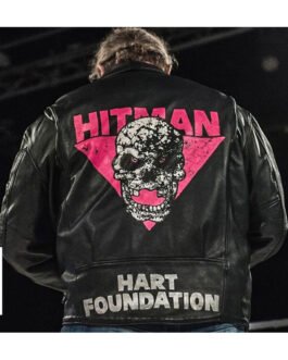 Bret Hart Foundation WWE Leather Jacket