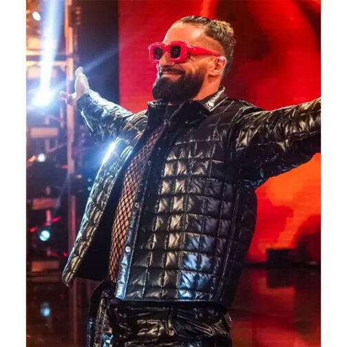 Raw Seth Rollins Quilted Jacket - Image 9