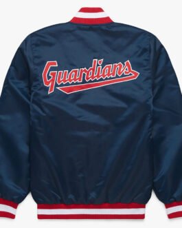 X Cleveland Guardians Blue Bomber Jacket